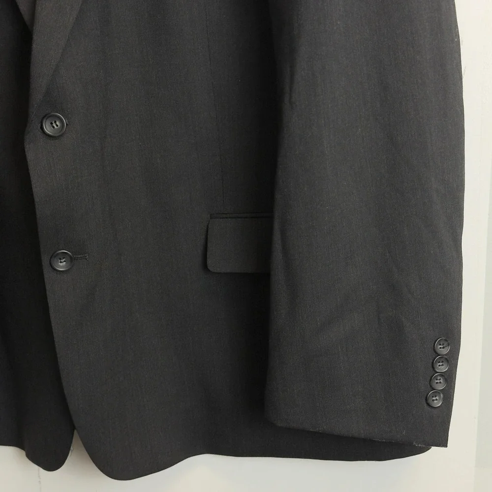 Jean Paul Germain Mens 52R Charcoal Gray 2 Button Blazer Suit Jacket Sport Coat